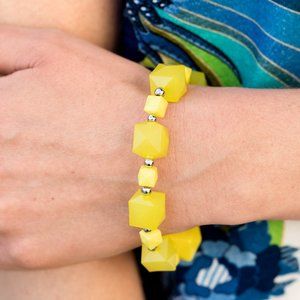 Beautiful Trendsetting Tourist - Yellow Bracelet
